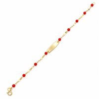Bracciale Bambino in Oro Pasta di corallo BROR-106-286 - BROR-106-286